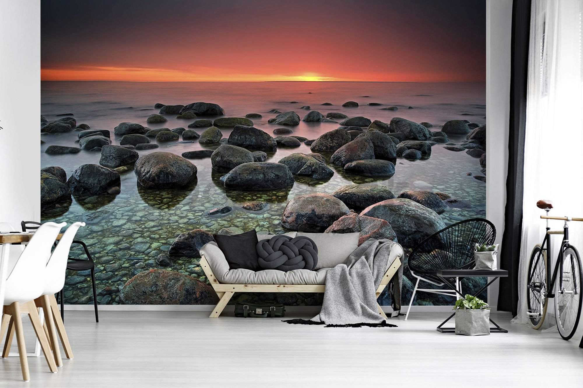 Fototapeta: Kamene na pláži (1) - 184x254 cm