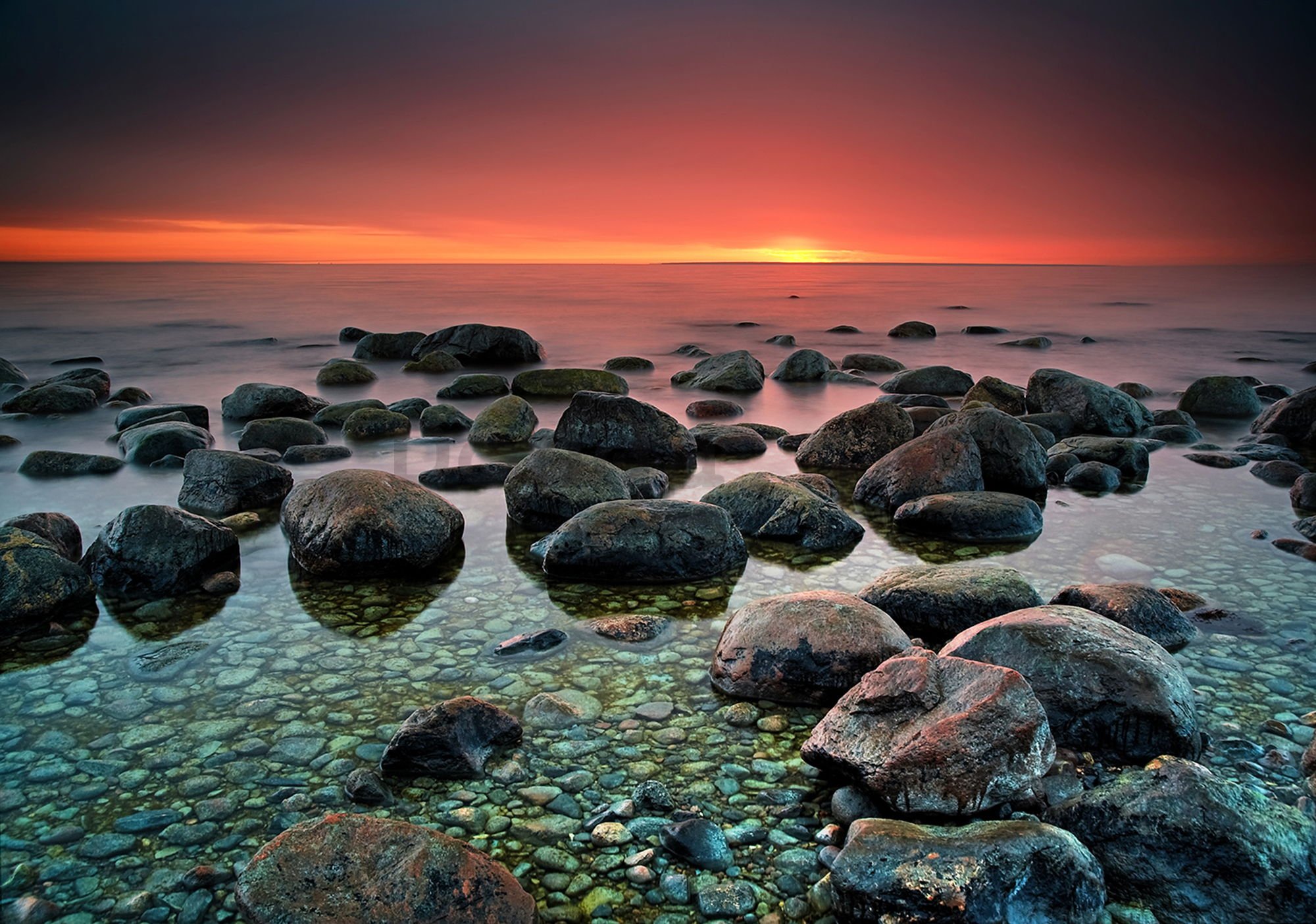 Fototapeta: Kamene na pláži (1) - 254x368 cm