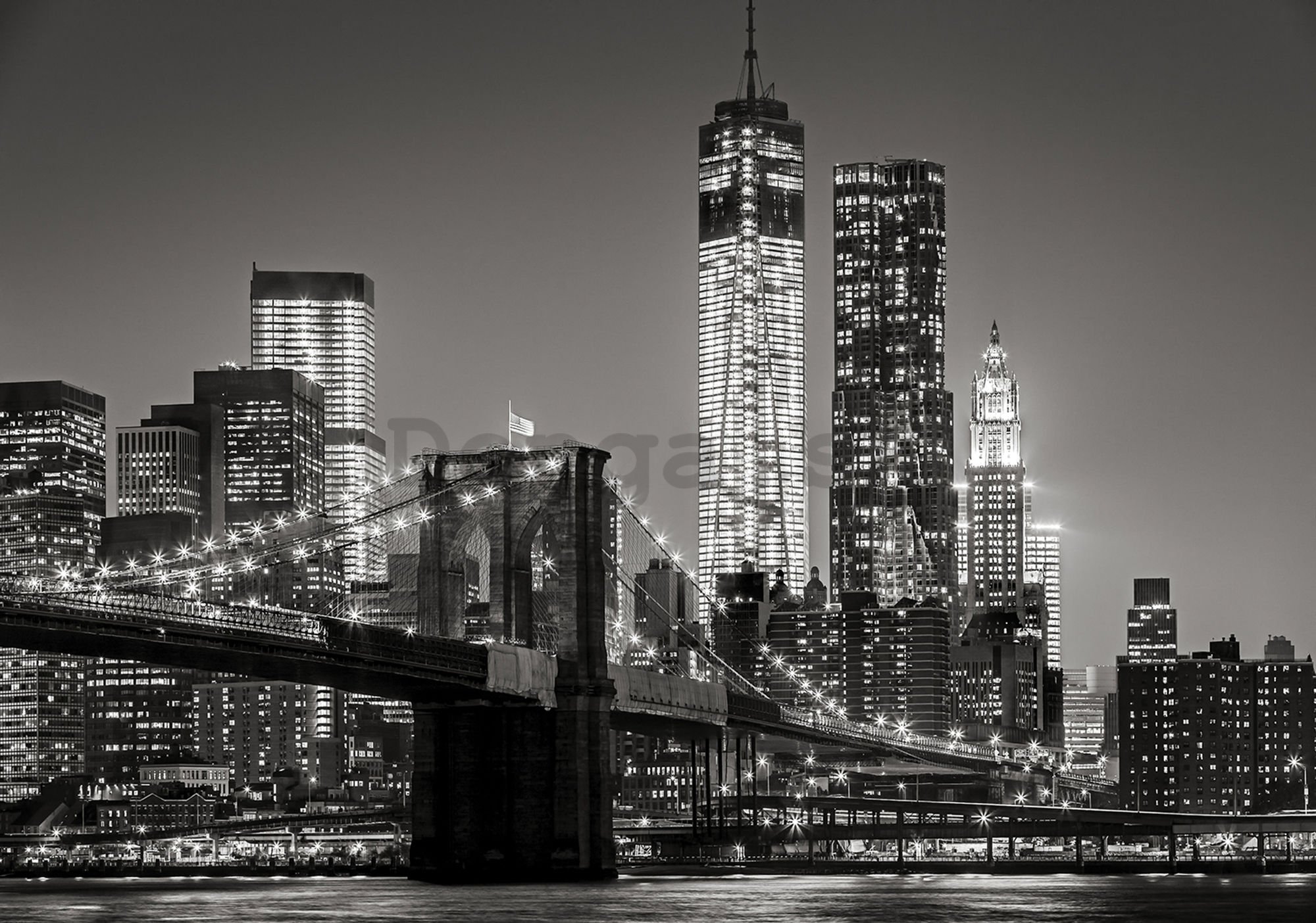 Fototapeta vliesová: Brooklyn Bridge (4) - 184x254 cm