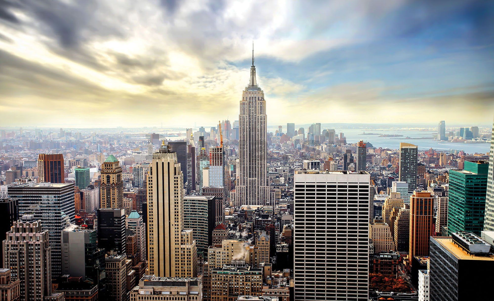 Fototapeta vliesová: Pohľad na Manhattan - 624x219 cm