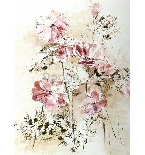 Fototapeta: Kvetinová maľba (1) - 254x184 cm