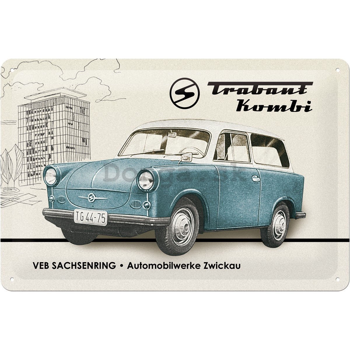 Plechová ceduľa – Trabant Kombi