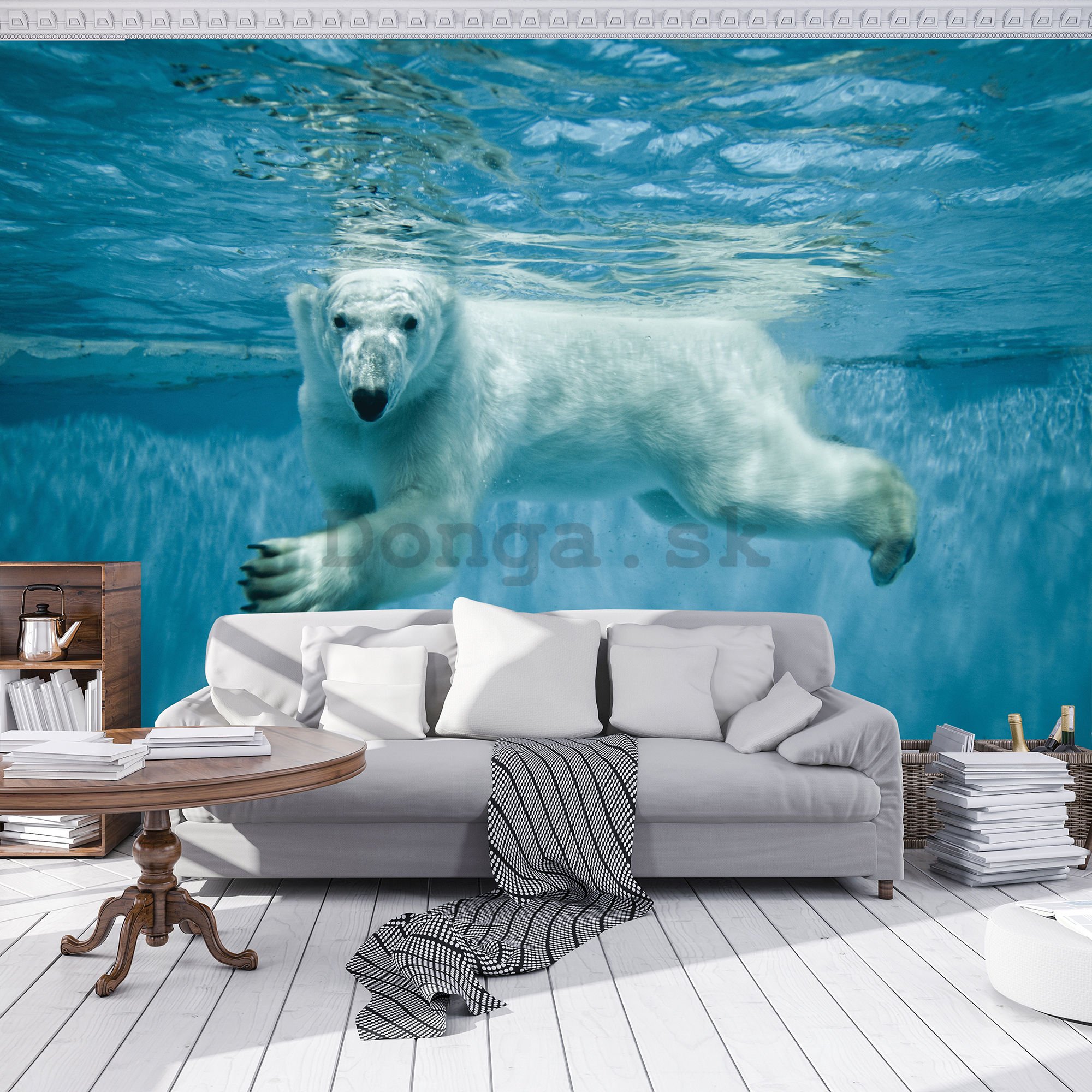 Fototapeta vliesová: Polárny medveď (1) - 184x254 cm