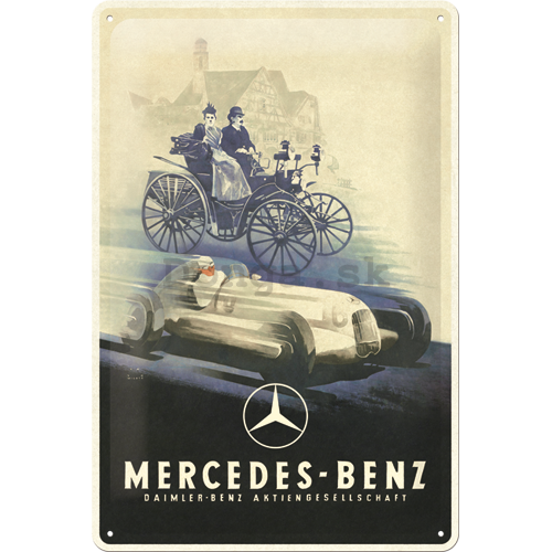 Plechová ceduľa: Mercedes-Benz (Silver Arrow Historic) - 30x20 cm