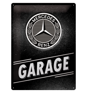Plechová ceduľa: Mercedes-Benz Garage - 40x30 cm