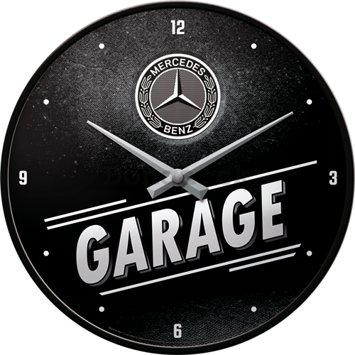Nástenné hodiny - Mercedes-Benz Garage