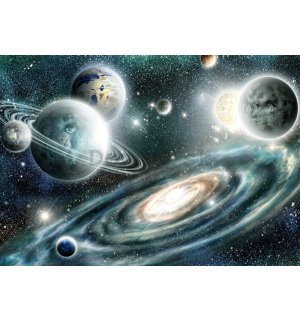 Fototapeta vliesová: Galaxie (1) - 416x254 cm