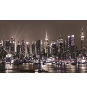 Fototapeta vliesová: Nočné New York - 416x254 cm