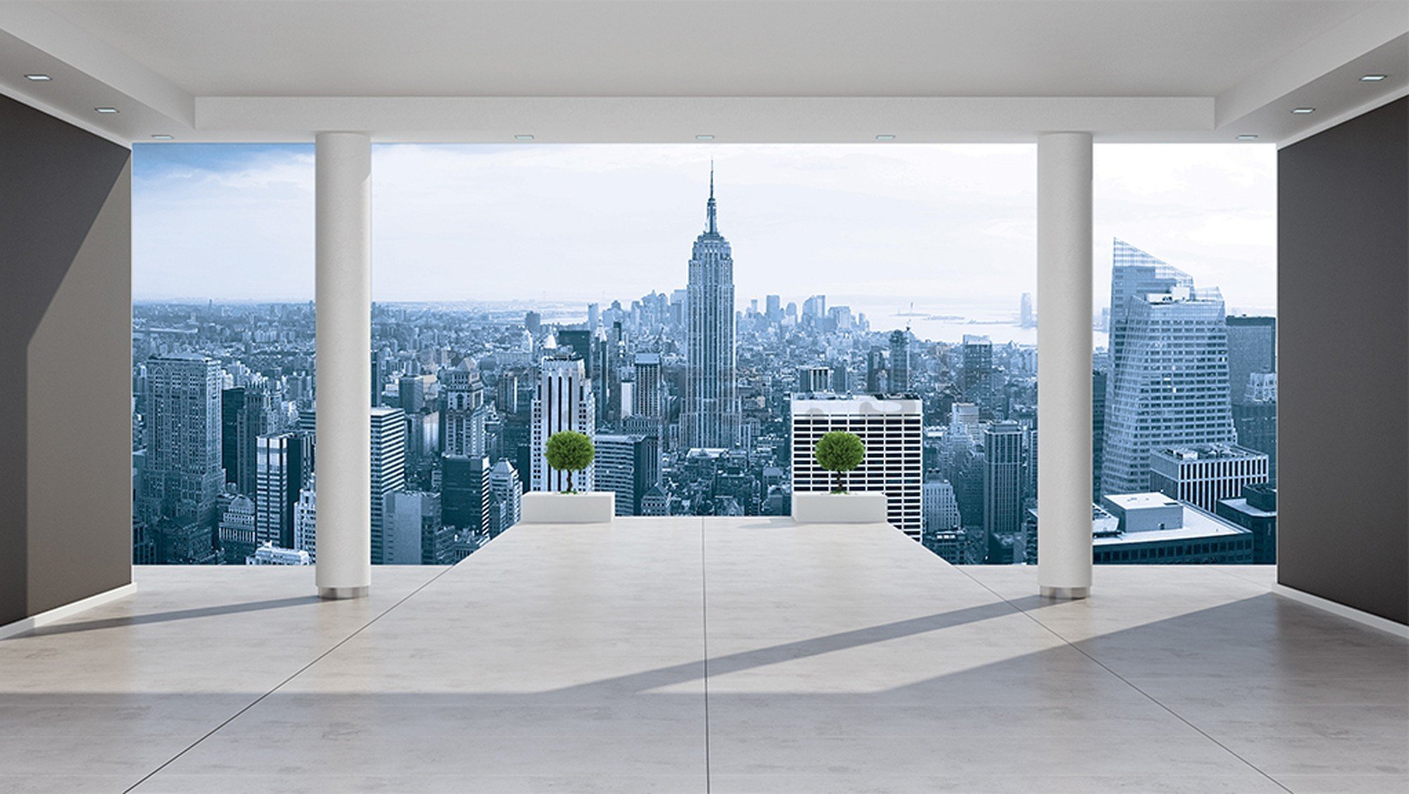 Fototapeta vliesová: Výhľad na Manhattan (Terasa) - 416x254 cm