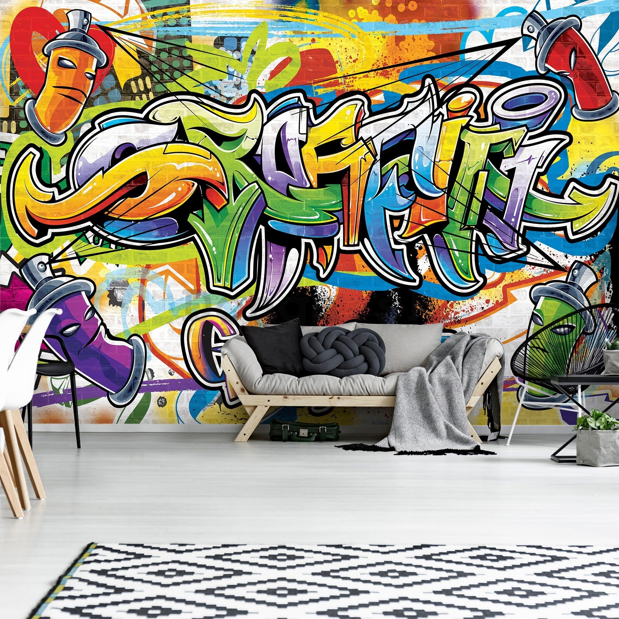 Fototapeta vliesová: Graffiti (2) - 416x254 cm