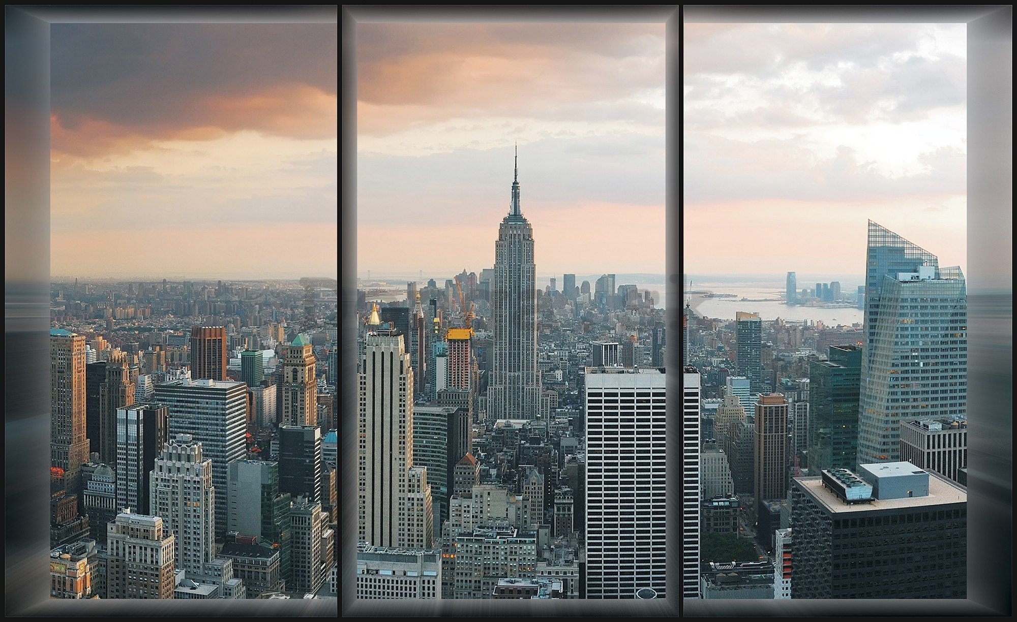 Fototapeta vliesová: Pohľad z okna na Manhattan - 416x254 cm