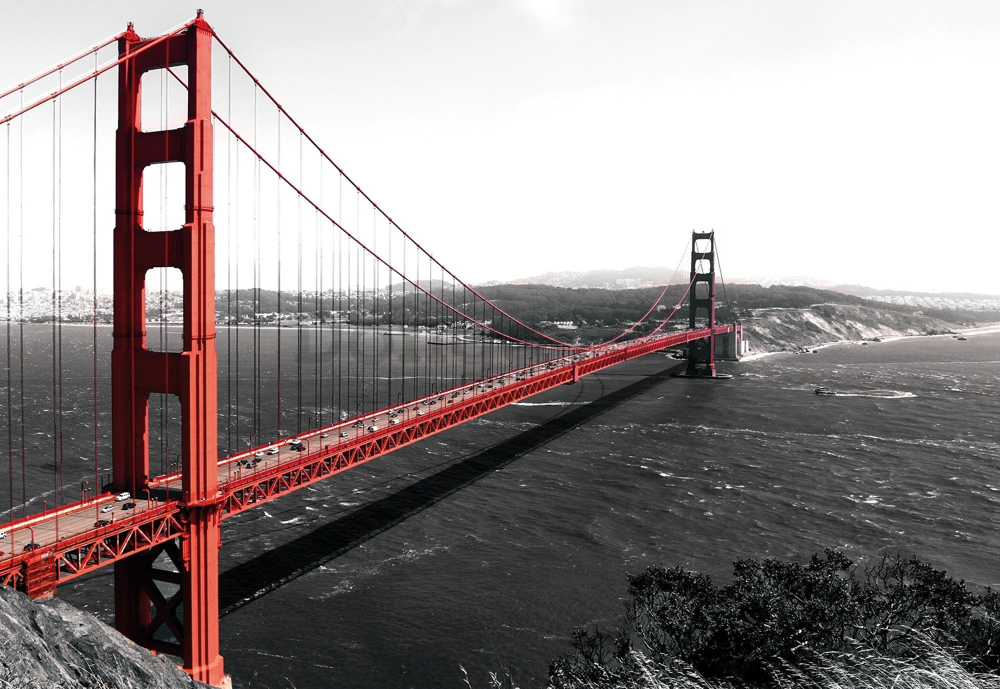 Fototapeta vliesová: Golden Gate Bridge (1) - 416x254 cm