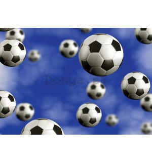 Fototapeta vliesová: Futbalové lopty - 416x254 cm