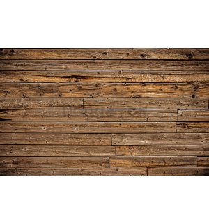 Fototapeta vliesová: Drevená múr - 416x254 cm