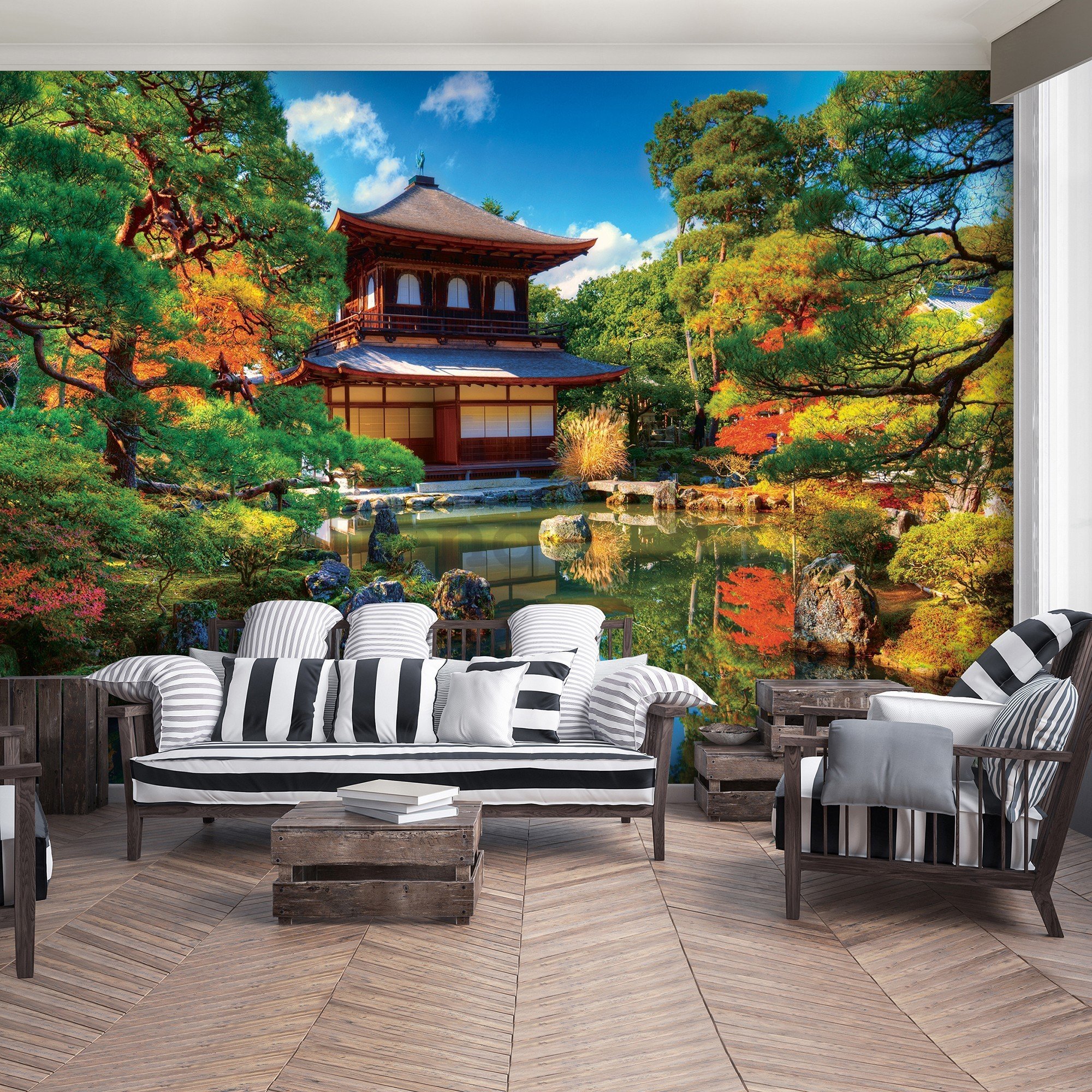 Fototapeta vliesová: Japonská záhrada - 416x254 cm