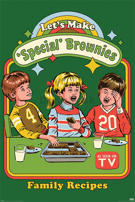 Plagát - Let's Make Special Brownies, Steven Rhodes 