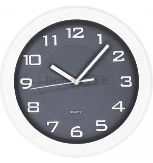 Nástenné hodiny: Klasické (sivá) - 28 cm