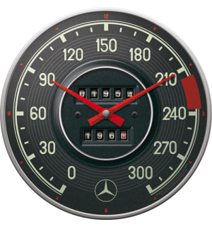 Nástenné hodiny - Mercedes-Benz tachometr
