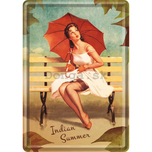 Plechová pohľadnice - Indian Summer