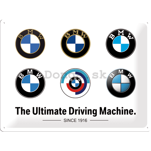 Plechová ceduľa: BMW (Logo Evolution) - 40x30 cm