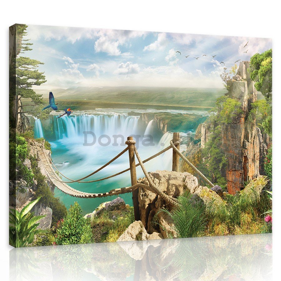 Obraz na plátne: Vodopády (2) - 75x100 cm
