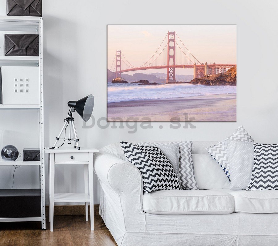 Obraz na plátne: Golden Gate Bridge (4) - 75x100 cm