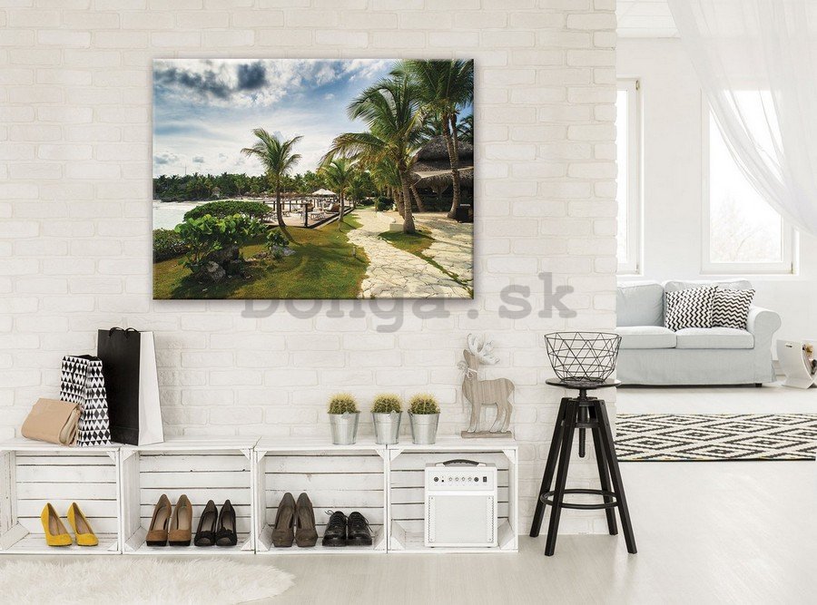 Obraz na plátne: Tropický rezort (1) - 75x100 cm