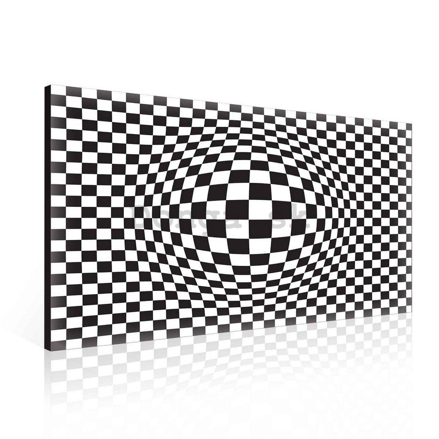 Obraz na plátne: Kockovaná ilúzie (1) - 75x100 cm