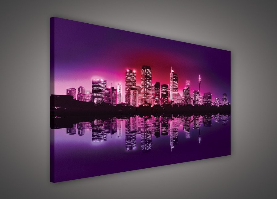 Obraz na plátne: Svetlá mesta (4) - 75x100 cm