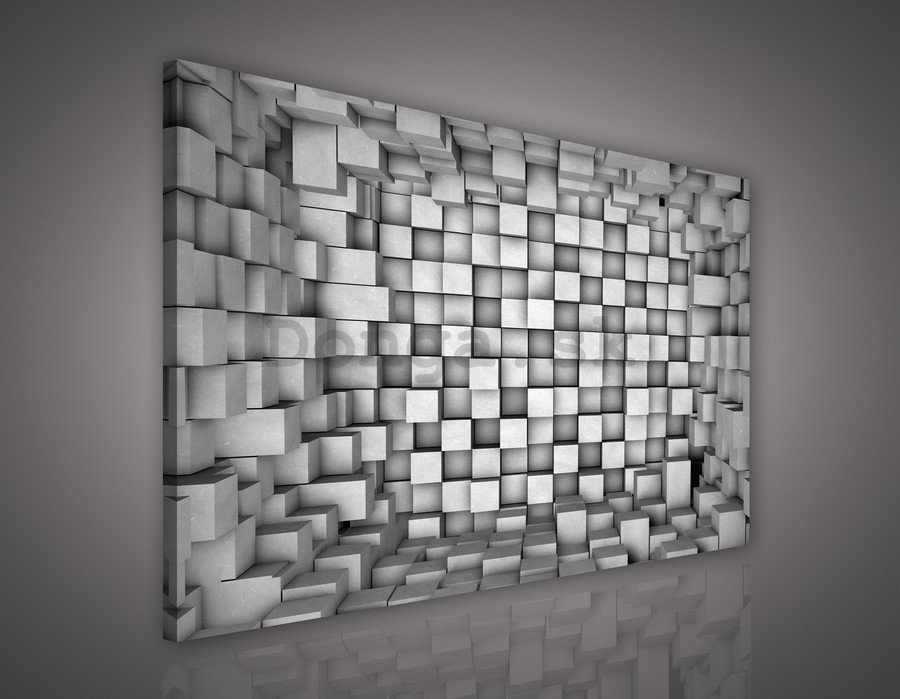 Obraz na plátne: Kubický priestor - 75x100 cm