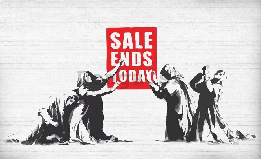 Obraz na plátne: Sale Ends Today (graffiti) - 75x100 cm