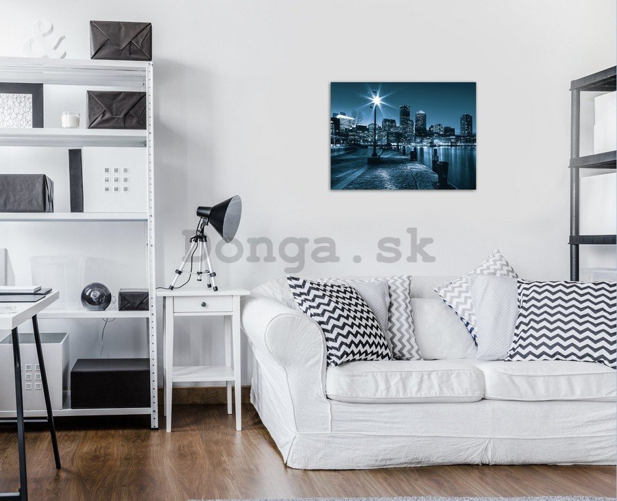 Obraz na plátne: Nočné mesto (4) - 75x100 cm