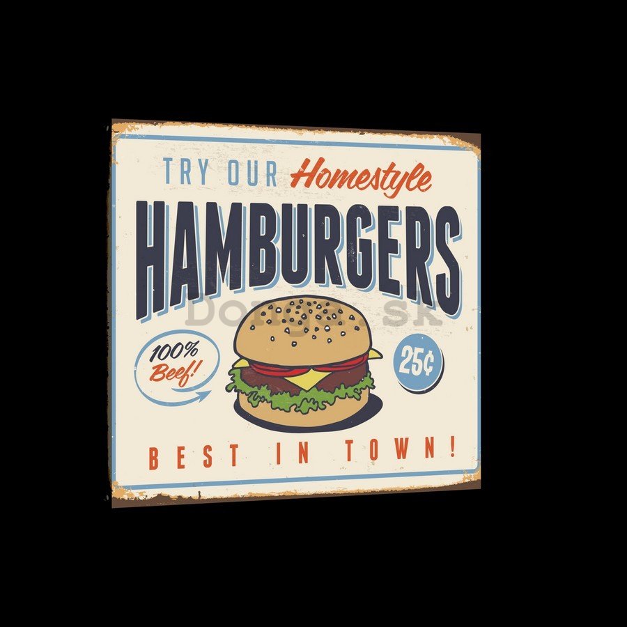 Obraz na plátne: Hamburgers - 75x100 cm