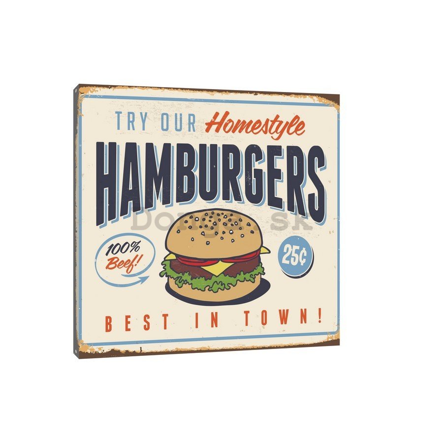 Obraz na plátne: Hamburgers - 75x100 cm