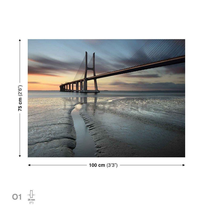 Obraz na plátne: Lanový most - 75x100 cm