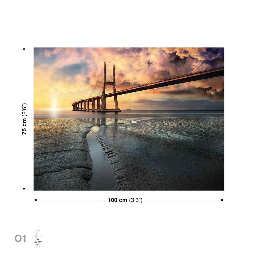 Obraz na plátne: Lanový most (2) - 75x100 cm