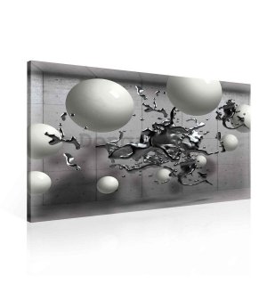 Obraz na plátne: Abstrakcia (splash) - 75x100 cm