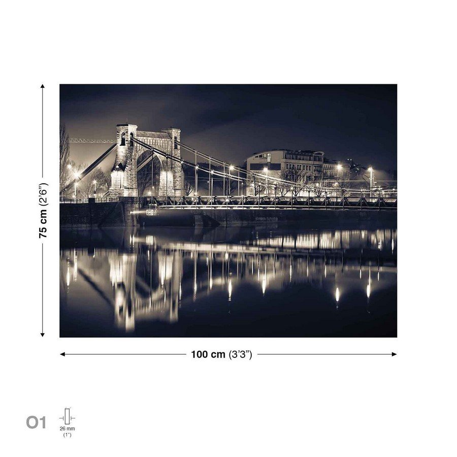 Obraz na plátne: Grunwaldský most - 75x100 cm