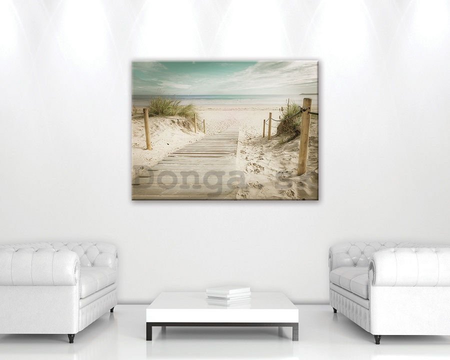 Obraz na plátne: Cesta na pláž (10) - 75x100 cm