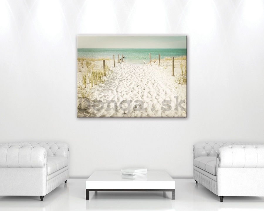 Obraz na plátne: Cesta na pláž (11) - 75x100 cm