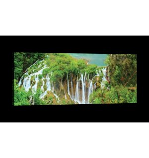 Obraz na plátne: Vodopády (3) - 145x45 cm