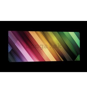 Obraz na plátne: Farebná žiara (2) - 145x45 cm