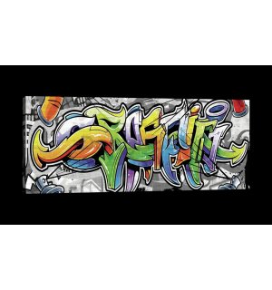Obraz na plátne: Graffiti (12) - 145x45 cm