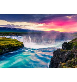 Fototapeta vliesová: Vodopády červánky - 184x254 cm