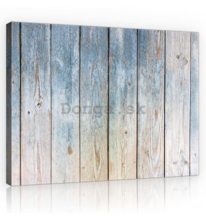 Obraz na plátne: Drevené priečky (5) - 75x100 cm