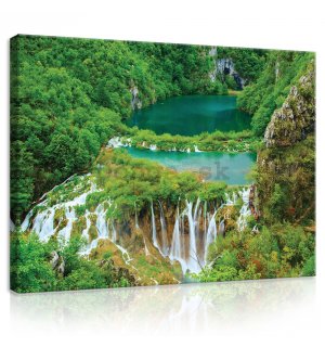 Obraz na plátne: Vodopády (3) - 75x100 cm