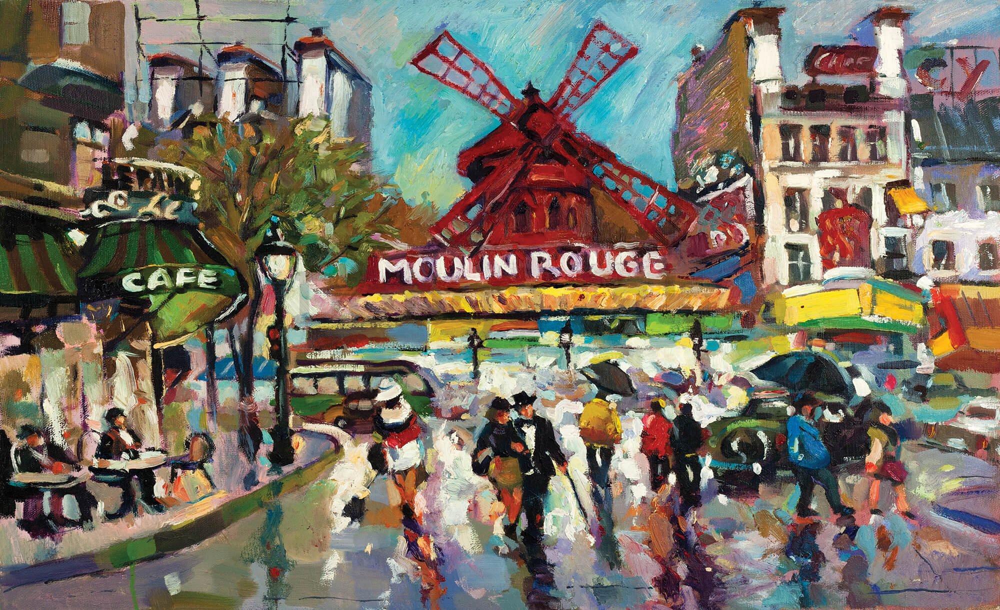 Fototapeta: Moulin Rouge (maľované) - 254x368 cm