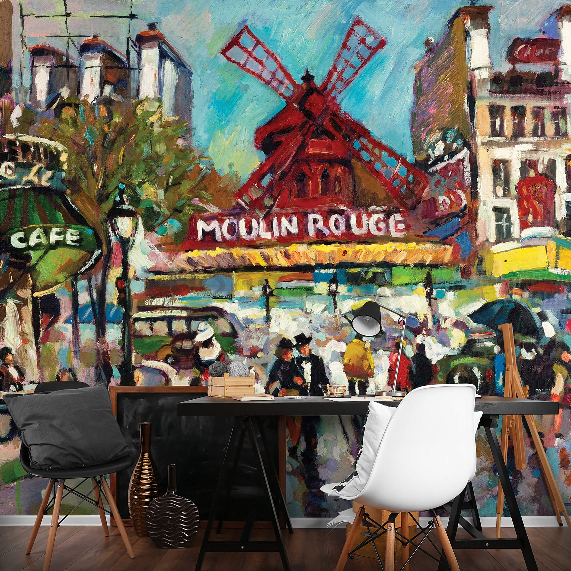 Fototapeta: Moulin Rouge (maľované) - 254x368 cm