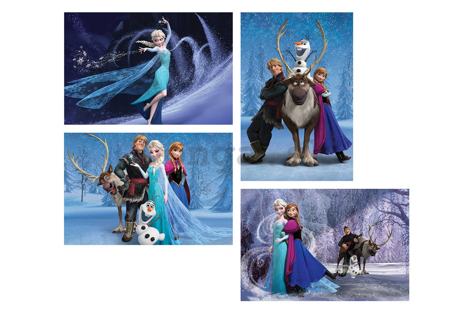 Obraz na plátne: Frozen - set 4ks 60x40 cm