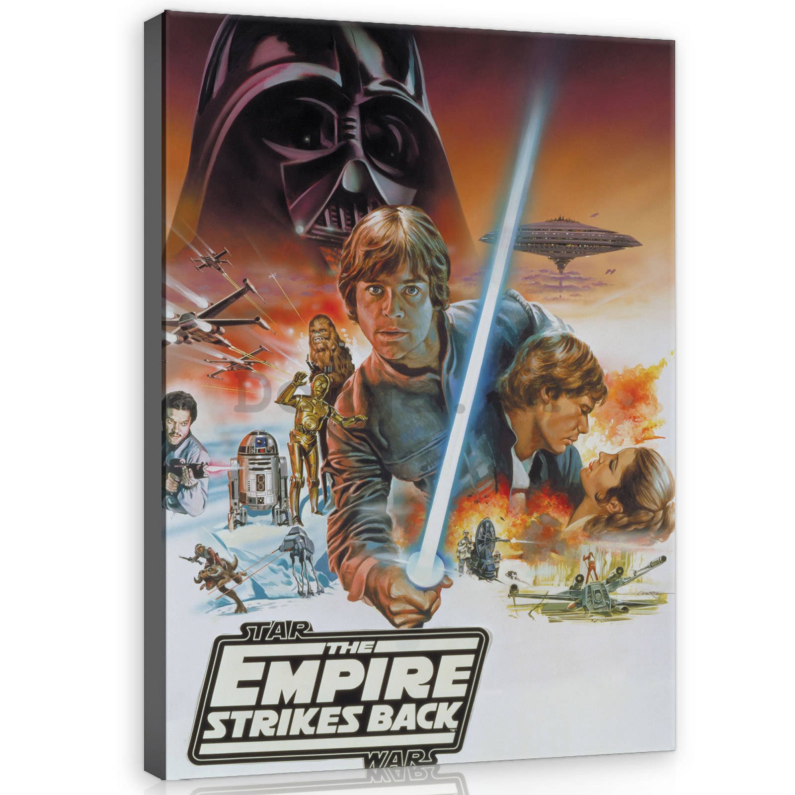 Obraz na plátne: Star Wars The Empire Strikes Back - 75x100 cm